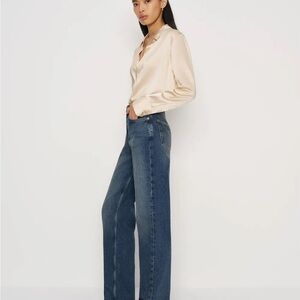 Reformation Harriet High-Rise Straight-Leg Jeans